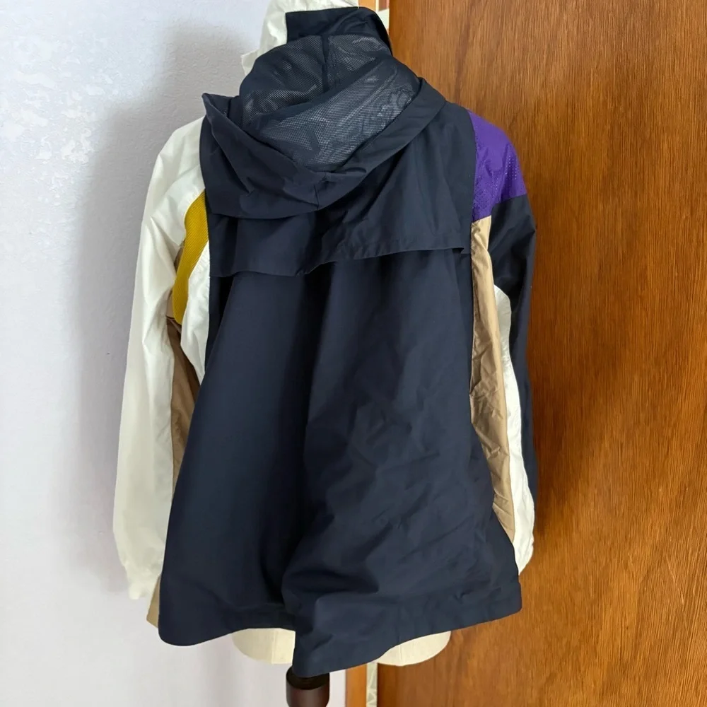 NIKE x SACAI sz XS Double Zip Jacket Windbreaker CD6297 White Navy